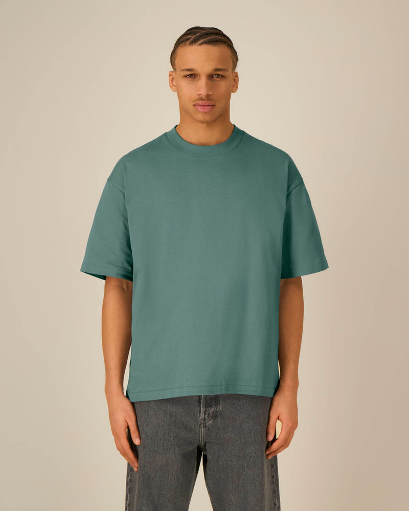 T-shirt épais unisexe Asher en coton bio à personnaliser