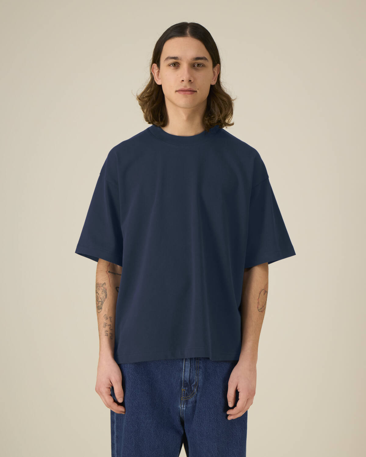T-shirt épais unisexe Asher en coton bio à personnaliser