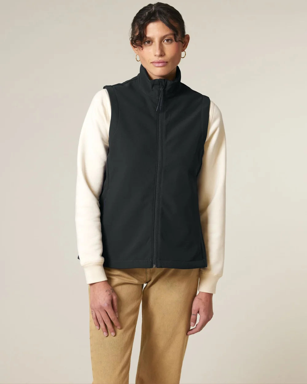 Bodywarmer softshell écoresponsable pour femme à personnaliser