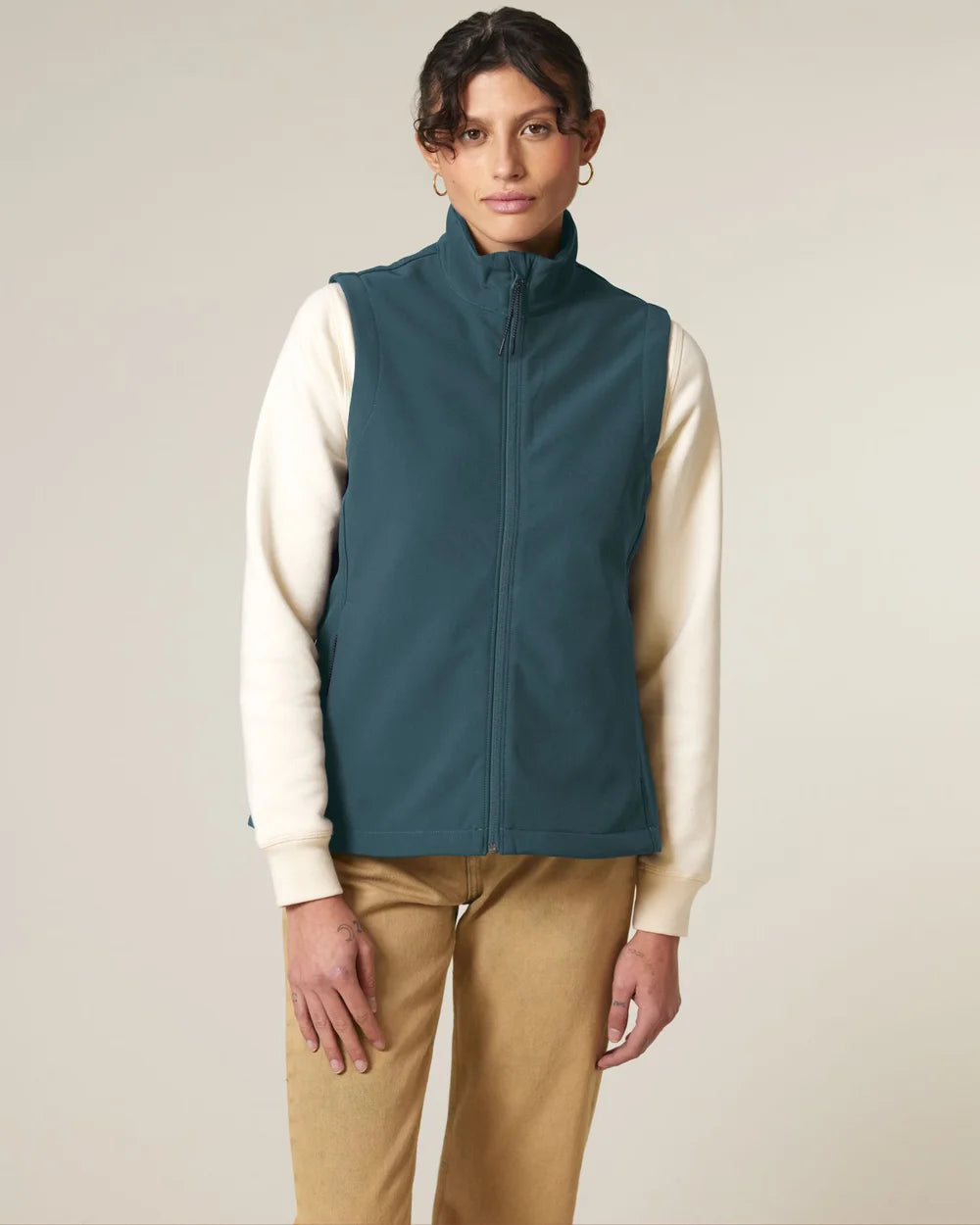 Bodywarmer softshell écoresponsable pour femme à personnaliser
