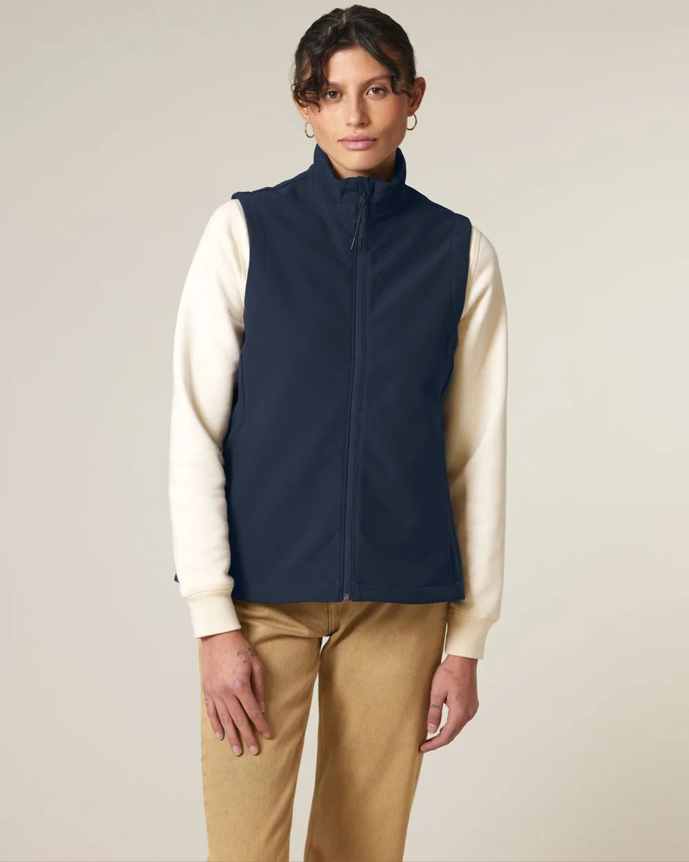 Bodywarmer softshell écoresponsable pour femme à personnaliser