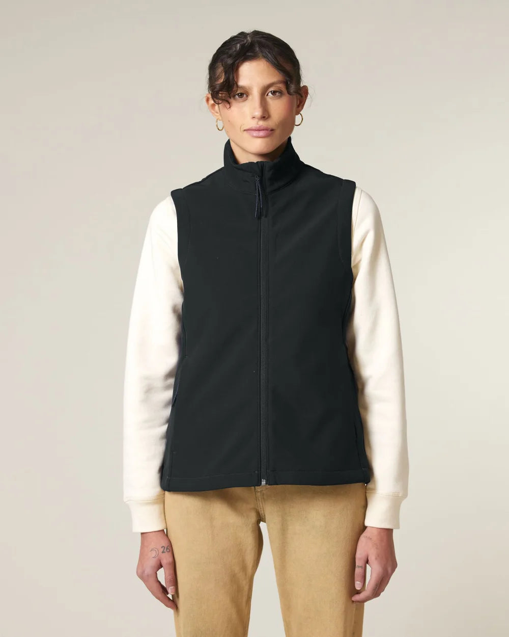 Bodywarmer softshell écoresponsable pour femme à personnaliser
