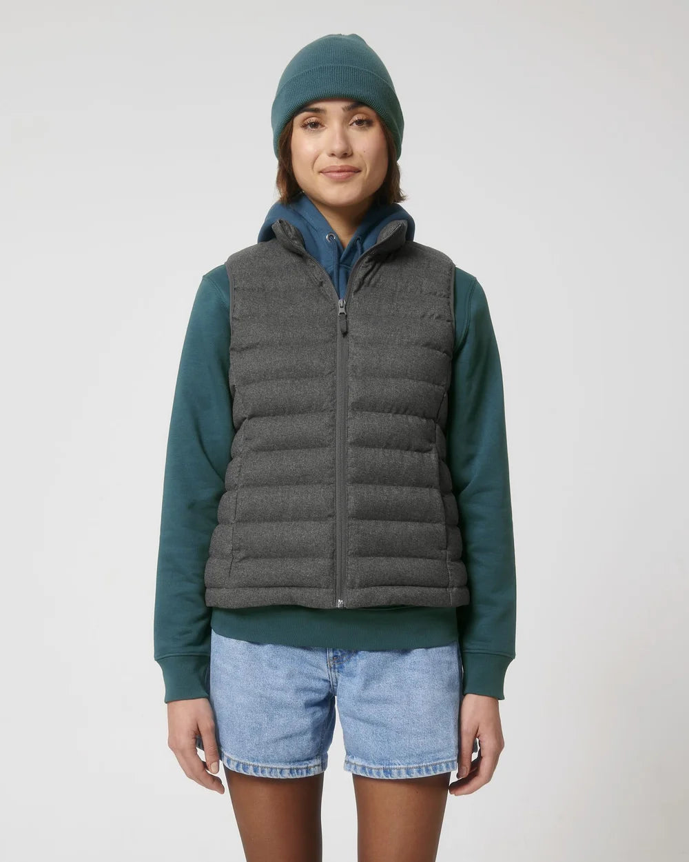 Bodywarmer laineux pour femme personnalisable