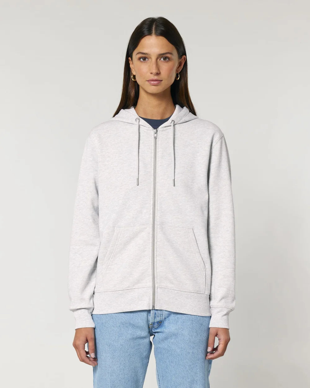 Sweat zippé unisexe éco-responsable à personnaliser