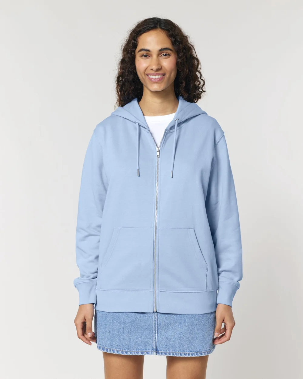 Sweat zippé unisexe éco-responsable à personnaliser