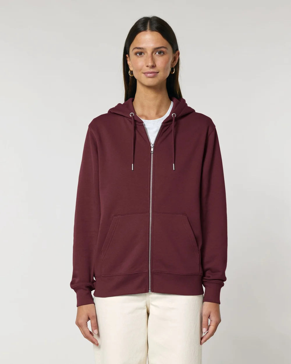 Sweat zippé unisexe éco-responsable à personnaliser
