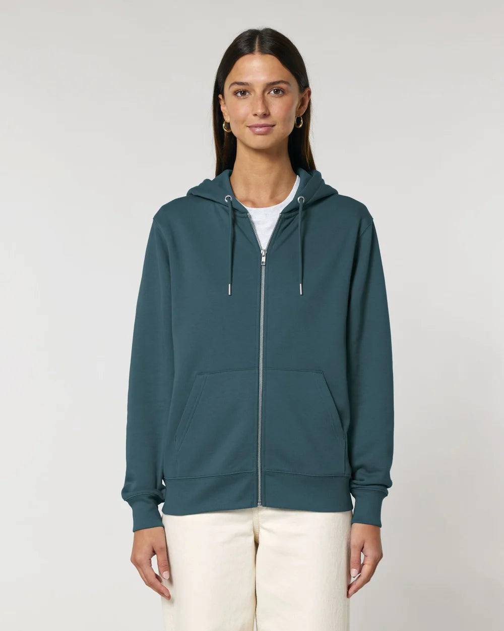 Sweat zippé unisexe éco-responsable à personnaliser