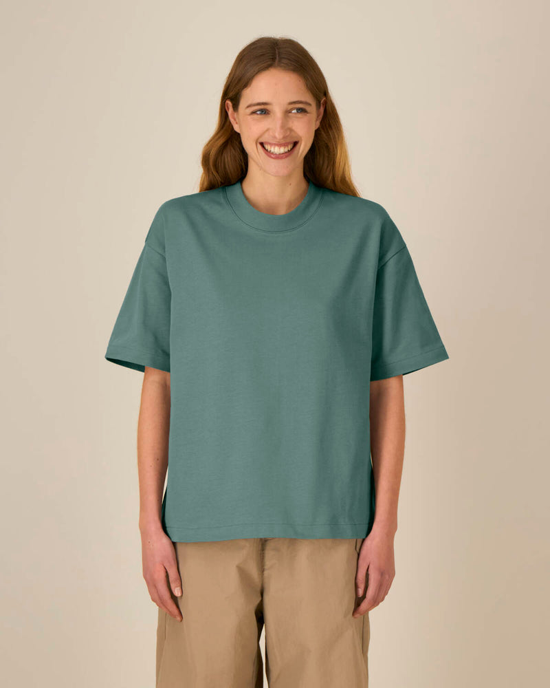 T-shirt épais unisexe Asher en coton bio à personnaliser