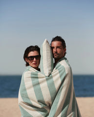 Serviette de plage XXL 170x170 Rayures Riviera à personnaliser - 23