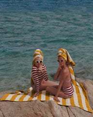 Serviette de plage XXL 170x170 Rayures Riviera à personnaliser - 14