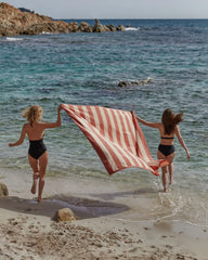 Serviette de plage XXL 170x170 Rayures Riviera à personnaliser - 5