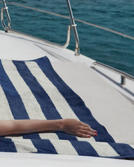 Serviette de plage XXL 170x170 Rayures Riviera à personnaliser - 9