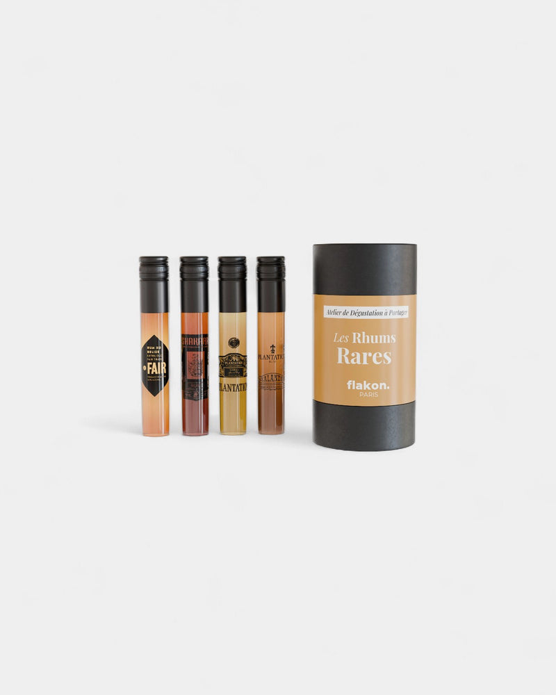 Coffret dégustation 4 flacons spiritueux à personnaliser