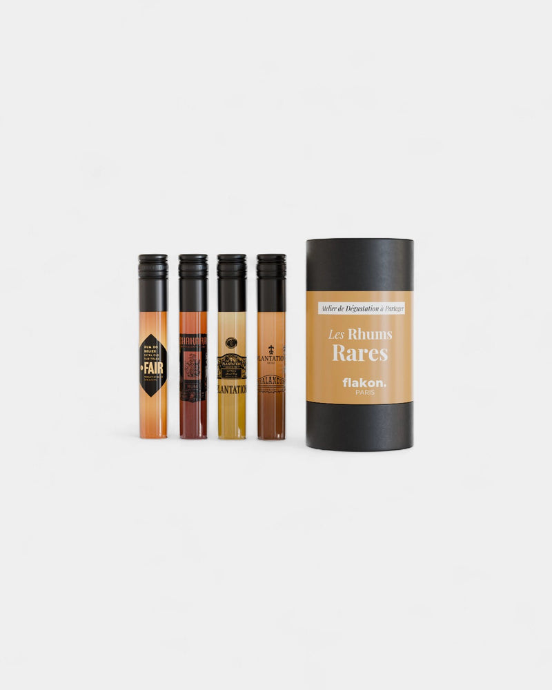 Coffret dégustation 4 flacons spiritueux à personnaliser