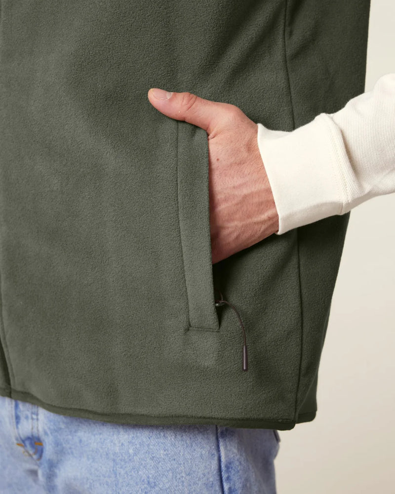 Veste polaire sans manches pour homme à personnaliser