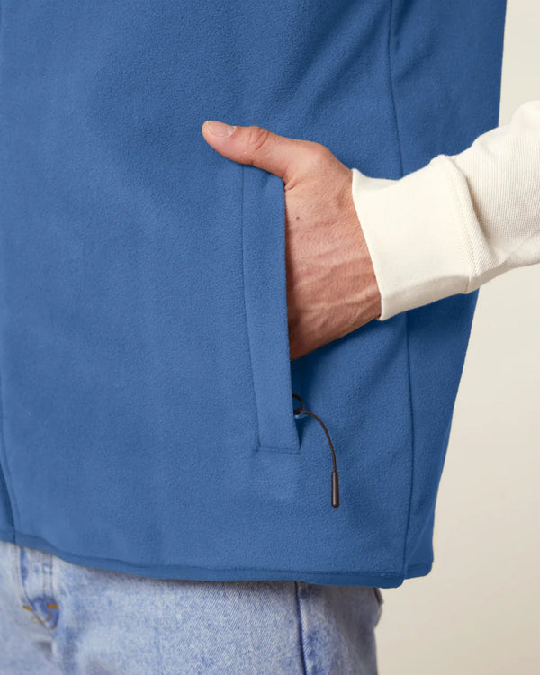 Veste polaire sans manches pour homme à personnaliser