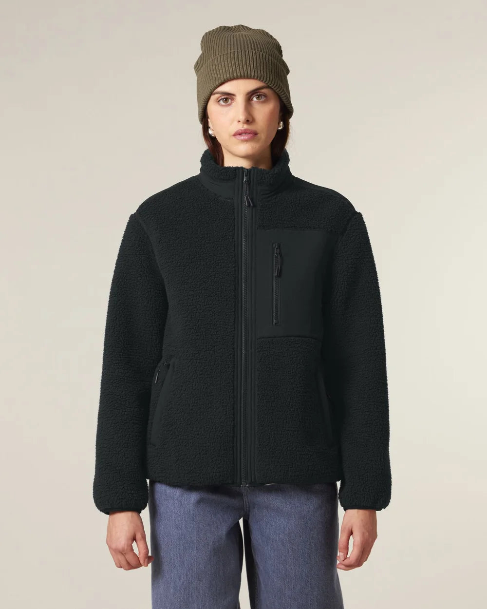 Veste sherpa unisexe à personnaliser