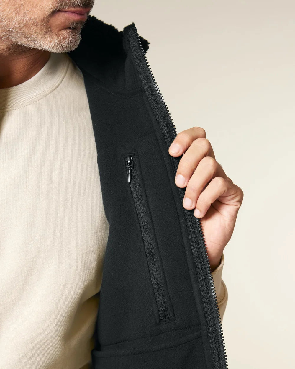 Veste sherpa sans manches unisexe à personnaliser