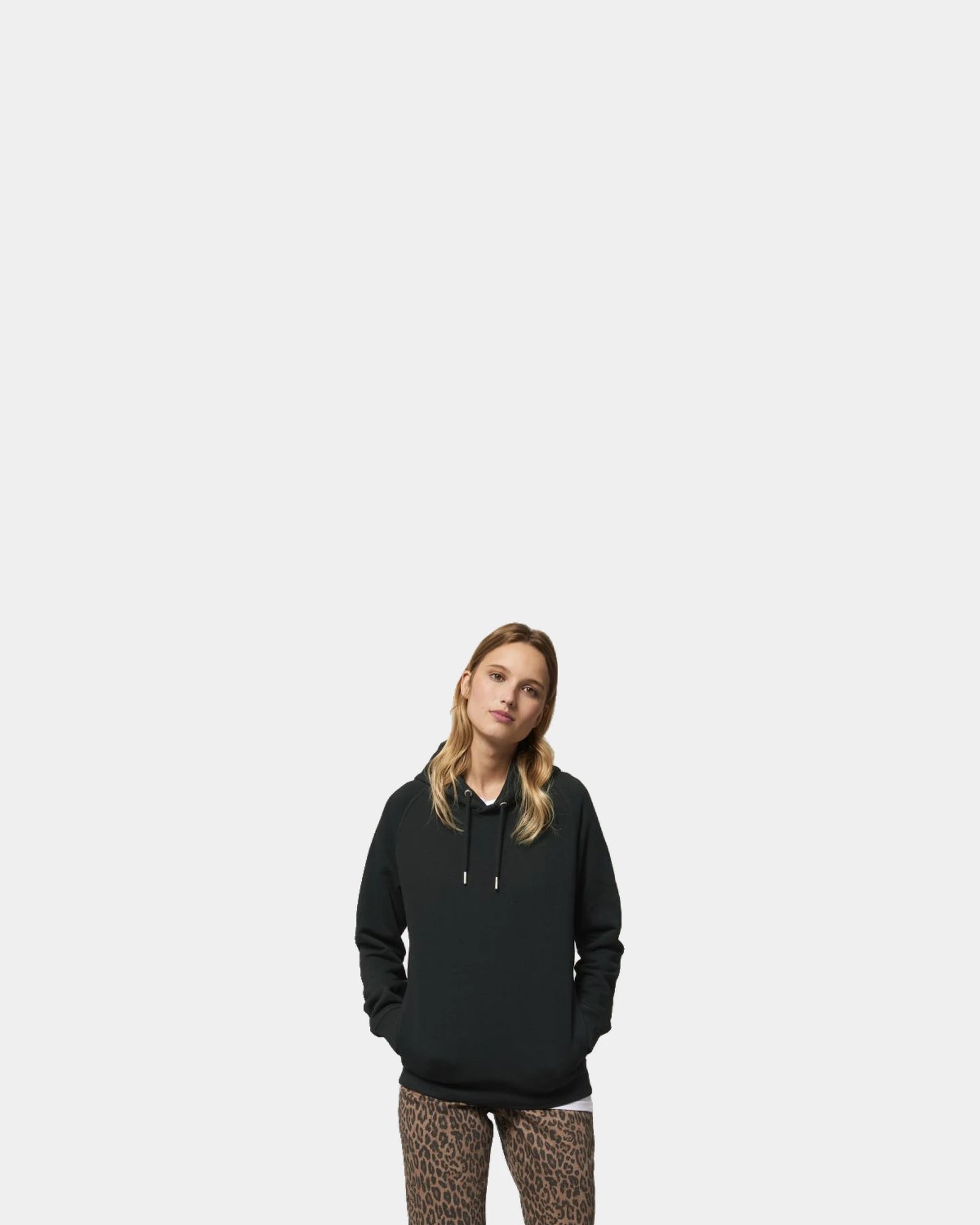 Sweat-shirt à capuche coton bio Stanley/Stella Sider à personnaliser - Black