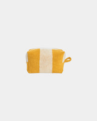 Trousse de toilette éponge La Serviette Paris à personnaliser - Jaune Gold / Crème