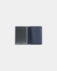 Porte-cartes anti-RFID en cuir recyclé à personnaliser - Bleu