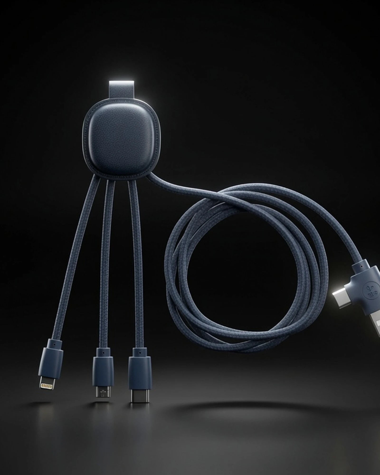 Câble NFC plastique recyclé Ine Smart Long à personnaliser - 3