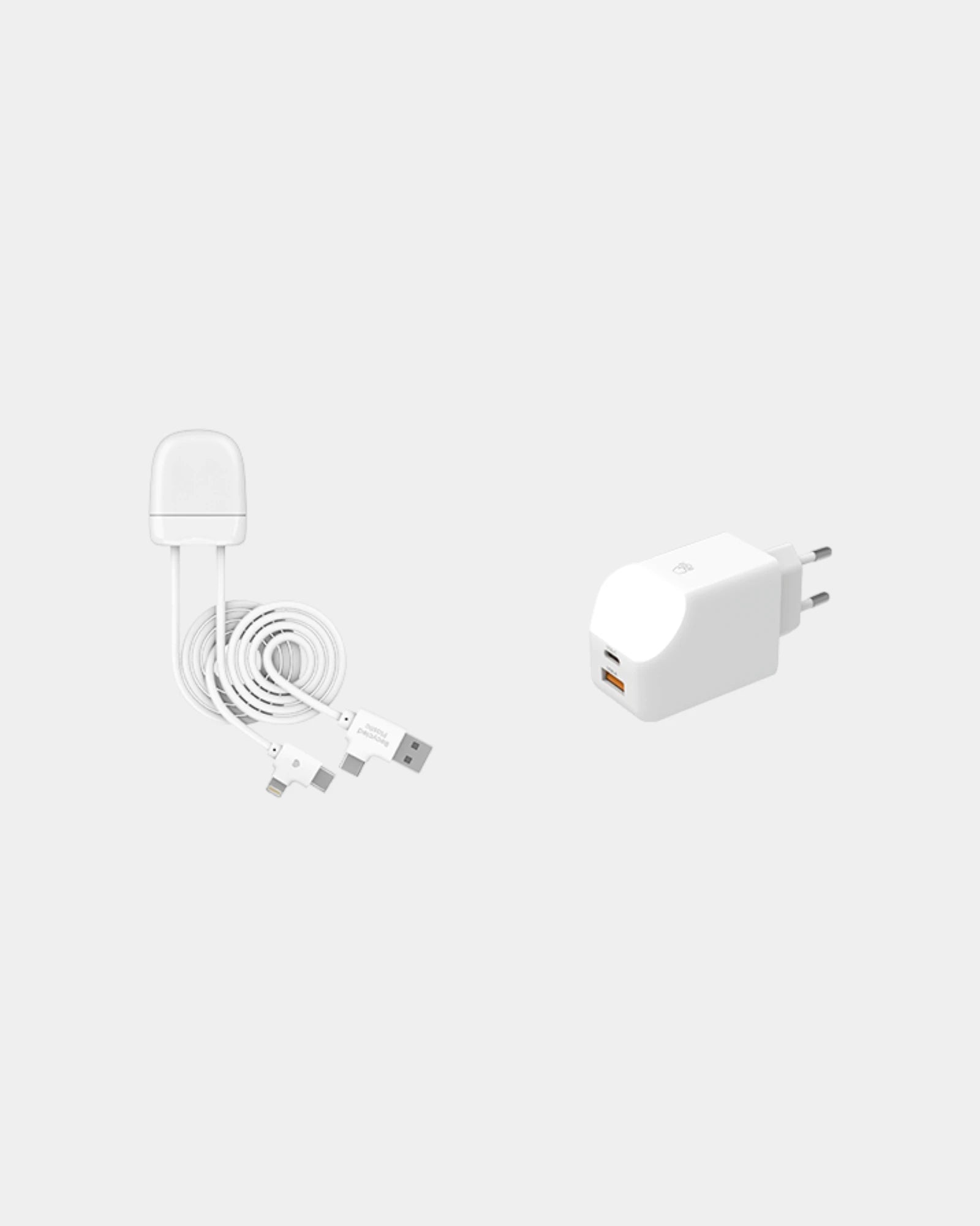 Pack de charge 65W câble tracker à personnaliser - Blanc