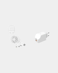 Pack de charge 65W câble tracker à personnaliser - Blanc