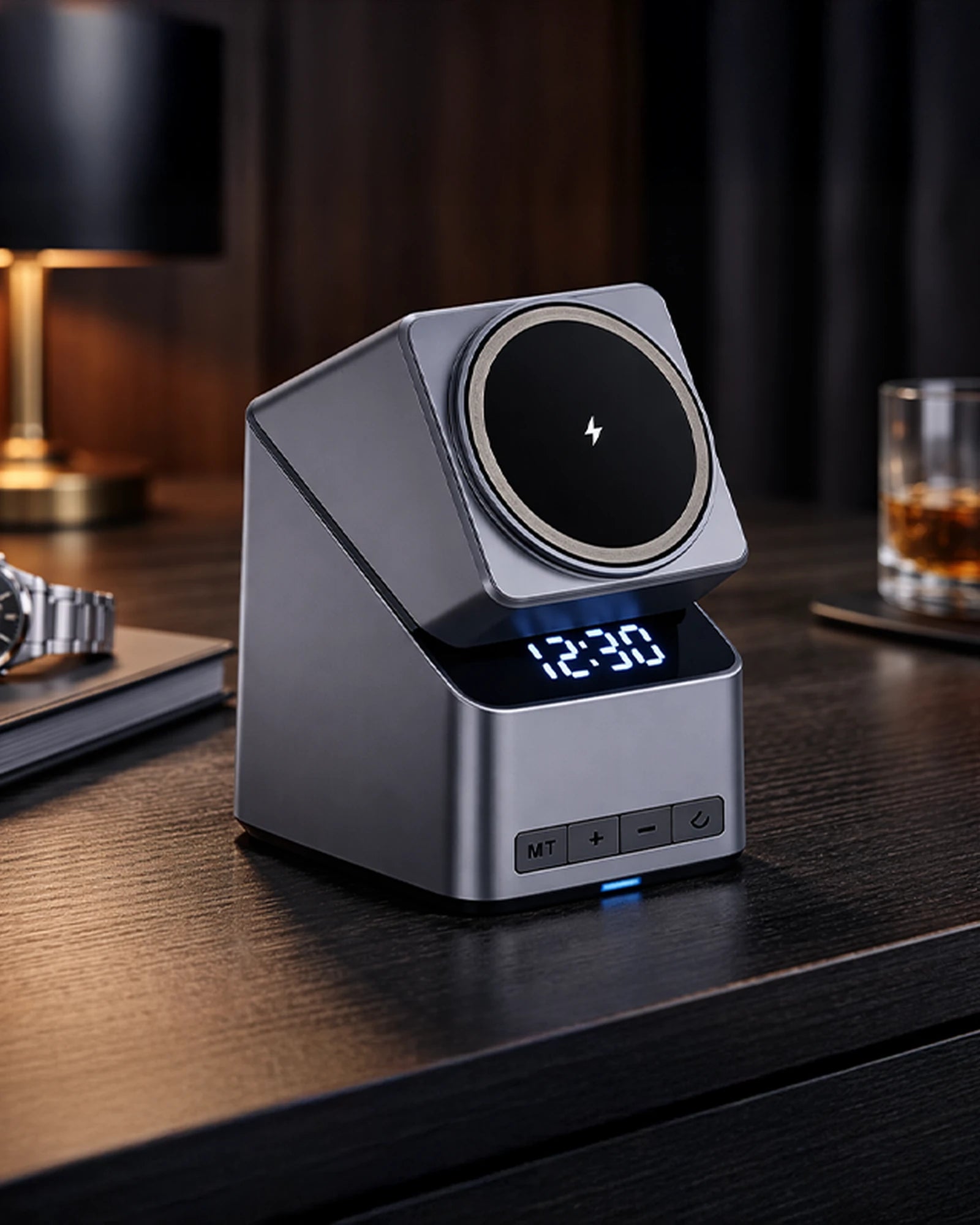Chargeur sans fil anthracite à personnaliser - 2