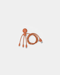 Câble de charge multi-connecteurs 1m à personnaliser - Orange