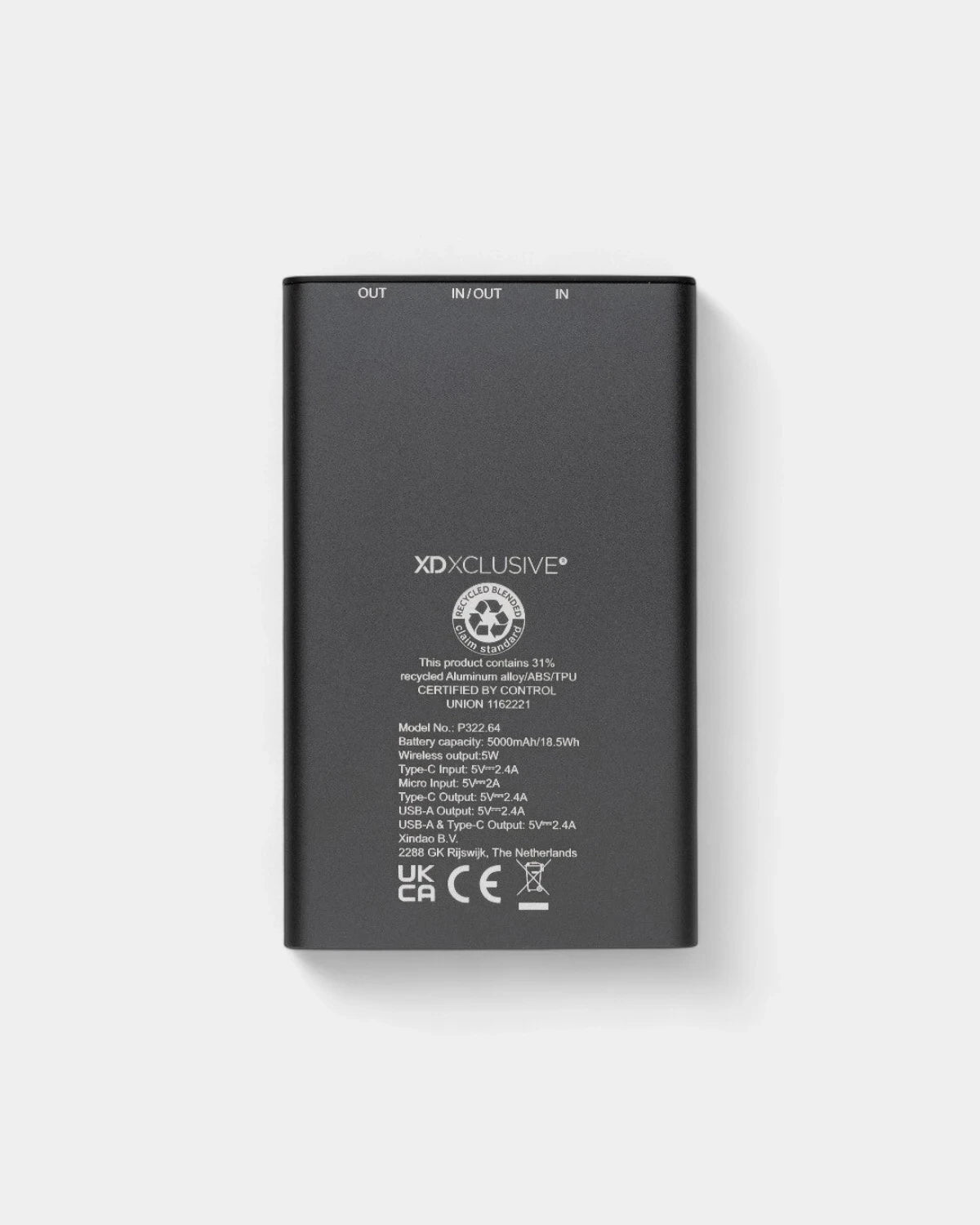 Powerbank 5000 mAh en aluminium recyclé à personnaliser