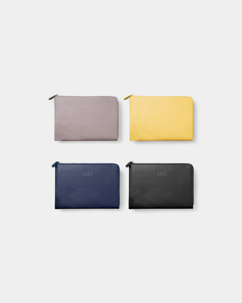 Pochette Iné Laptop en cuir recyclé à personnaliser