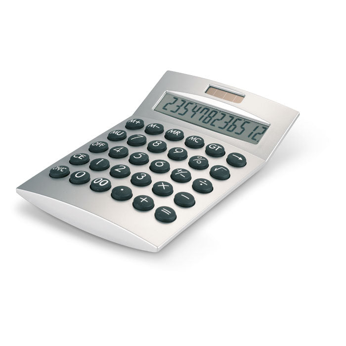 Calculatrice 12 chiffres BASICS AR1253 à personnaliser - Argent Mat