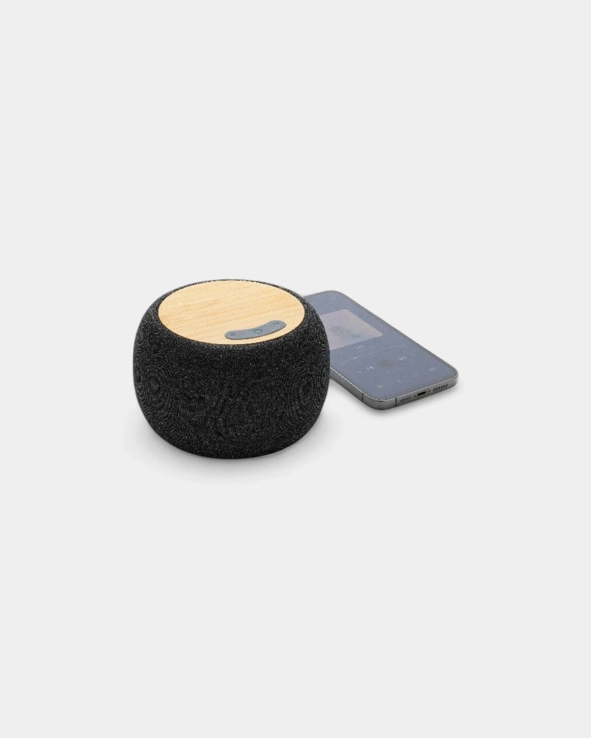 Enceinte 5W en plastique recyclé RCS et bambou à personnaliser