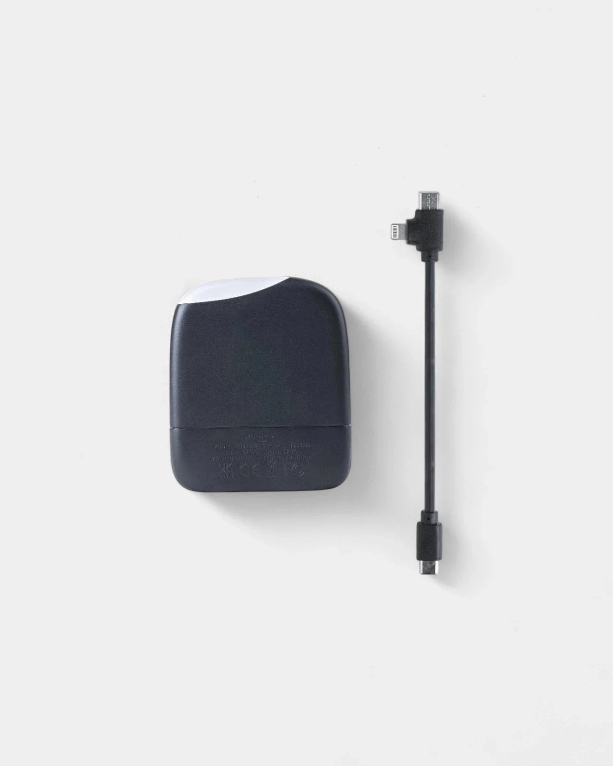 Chargeur/lampe de poche en plastique recyclé à personnaliser