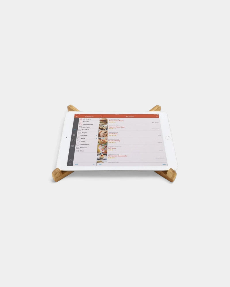 Support ordinateur portable en bambou à personnaliser