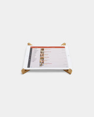 Support ordinateur portable en bambou à personnaliser