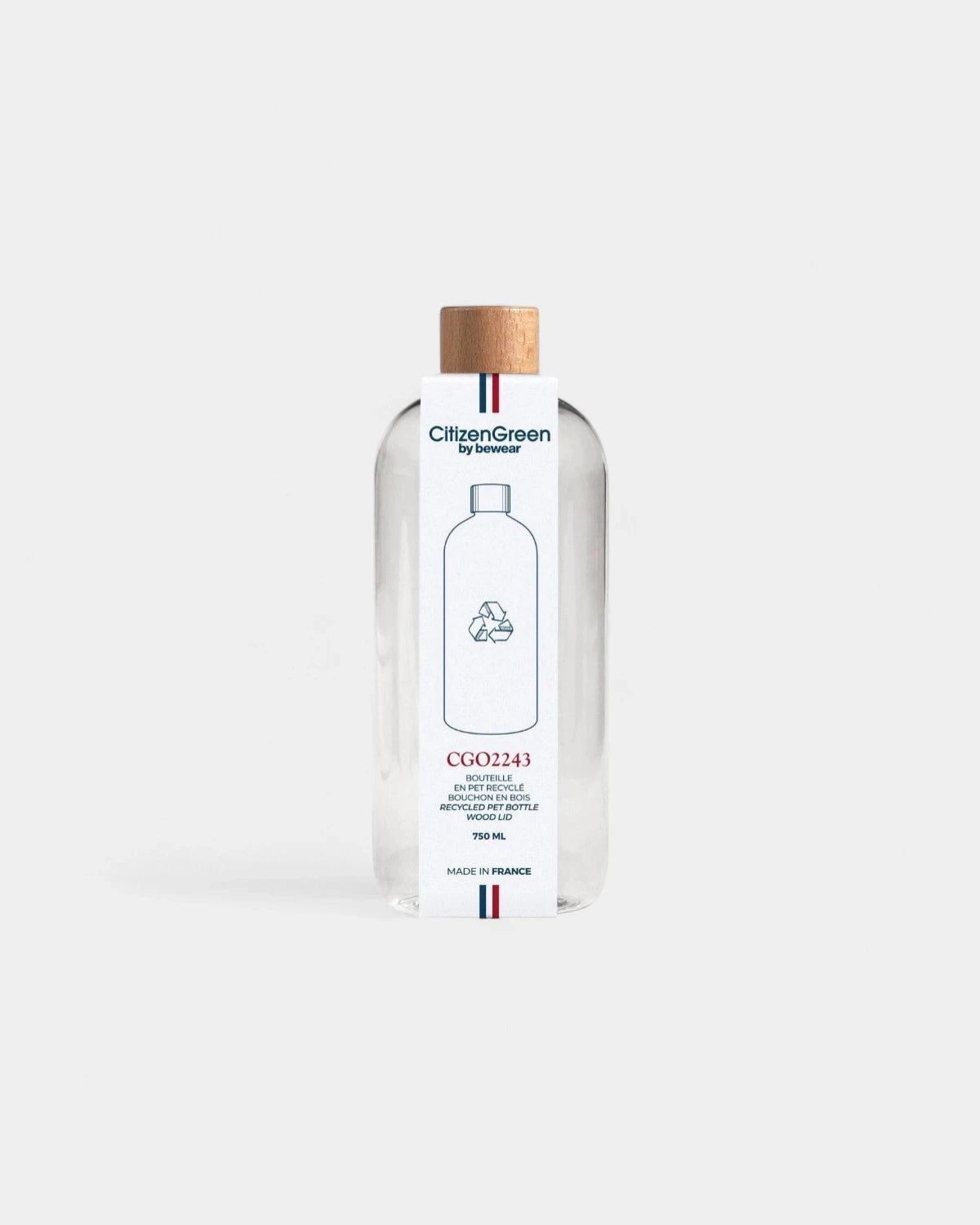 Bouteille en RPET recyclé made in France à personnaliser