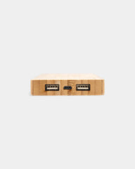 Powerbank 4 000 mAh en bambou à induction 5 W à personnaliser