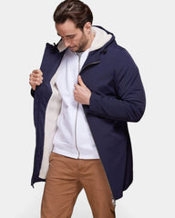 Parka longue intérieur sherpa à personnaliser