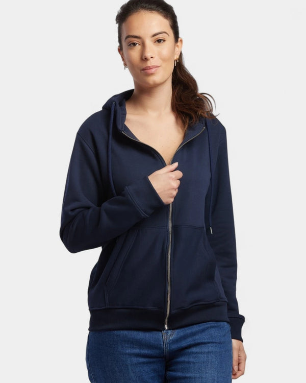 Hoodie zippé unisexe Made in France à personnaliser