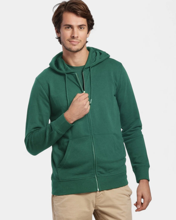 Hoodie zippé unisexe Made in France à personnaliser