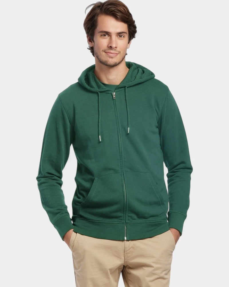 Hoodie zippé unisexe Made in France à personnaliser