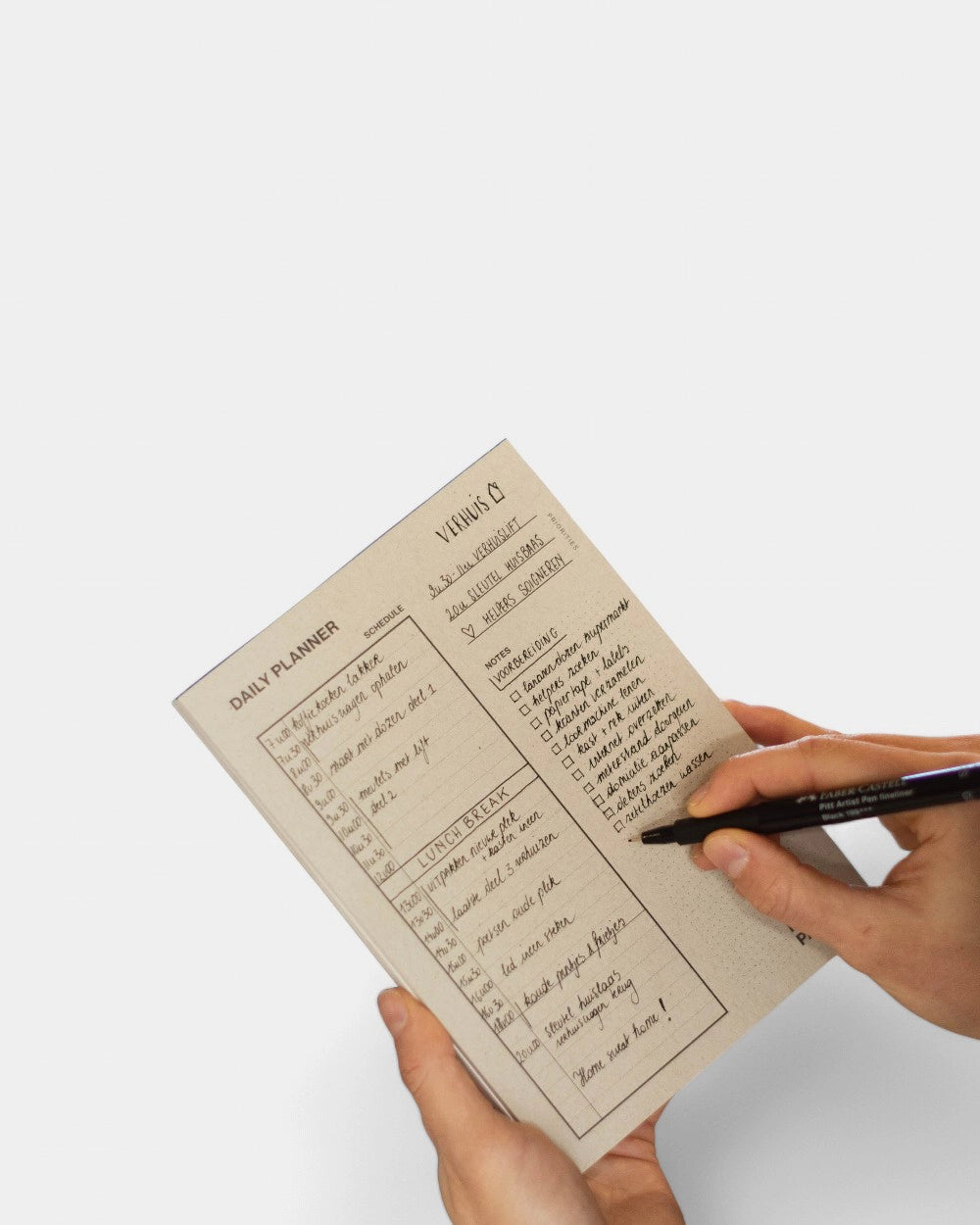 Planificateur quotidien à personnaliser
