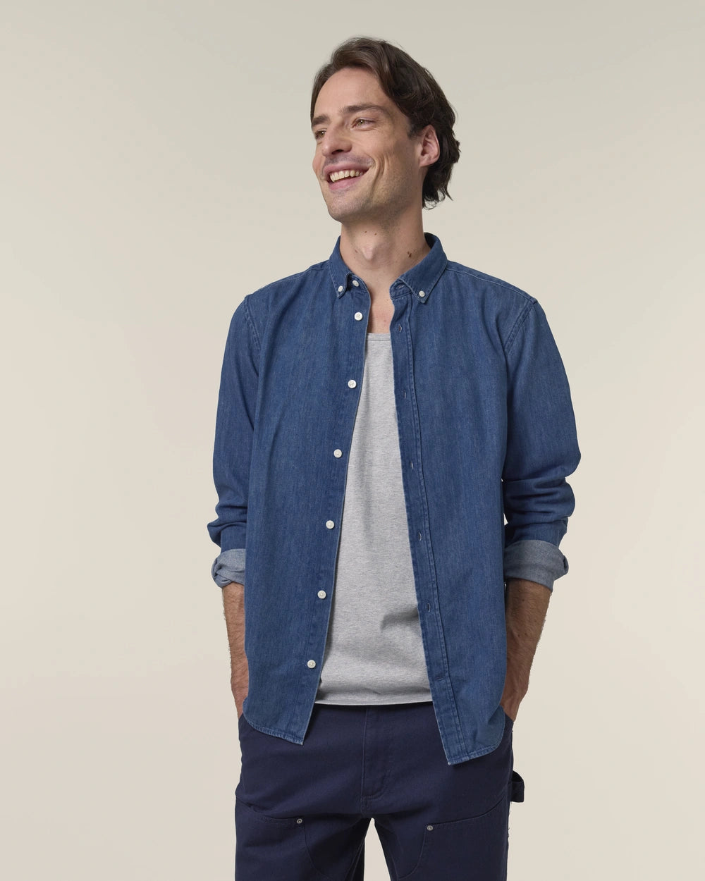 Chemise Stanley Denim à personnaliser