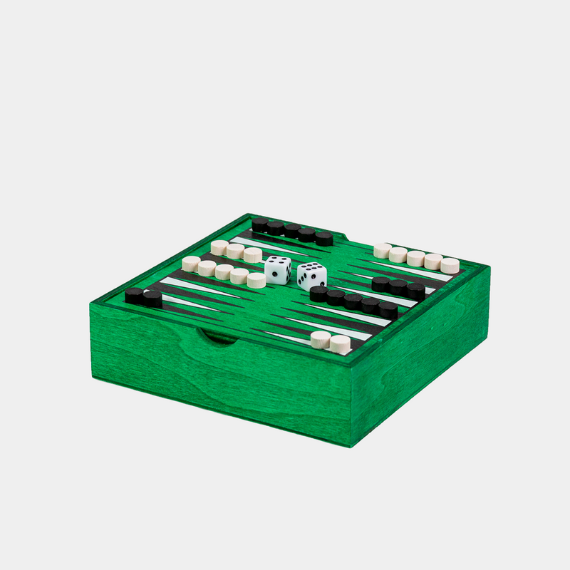 Backgammon vert personnalisable 