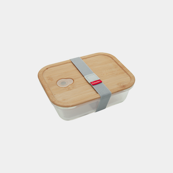 Lunchbox à personnaliser en verre et bambou