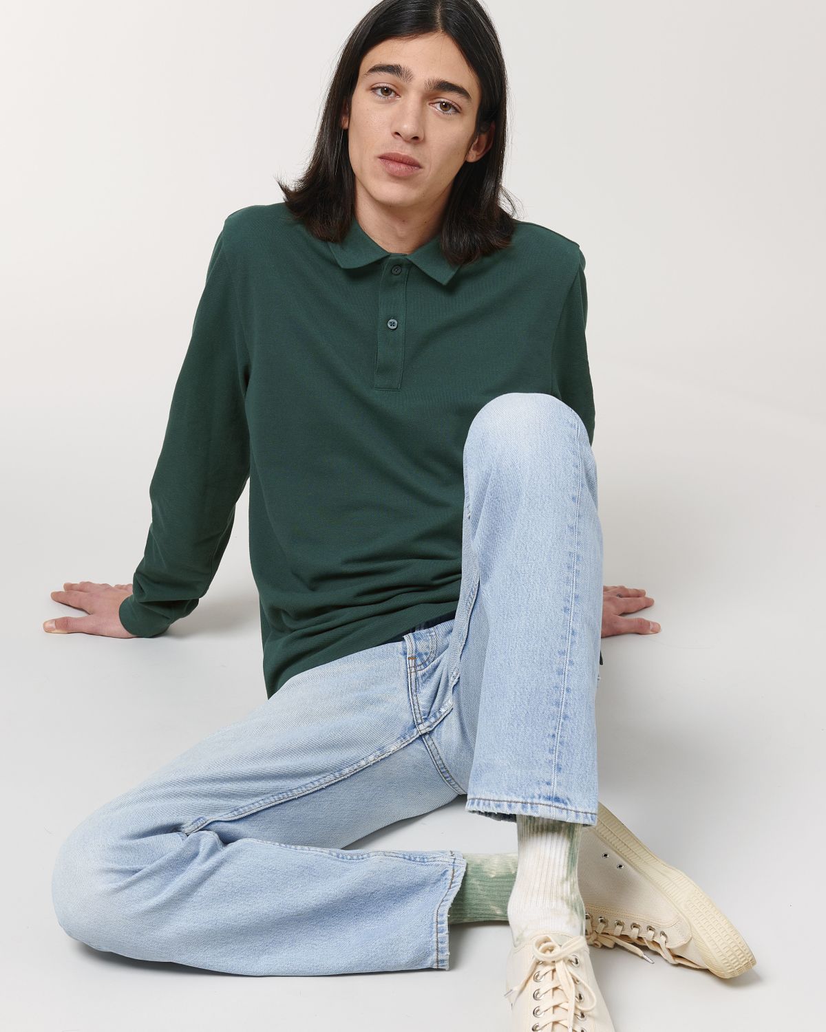 Polo manches longues unisexe personnalisable