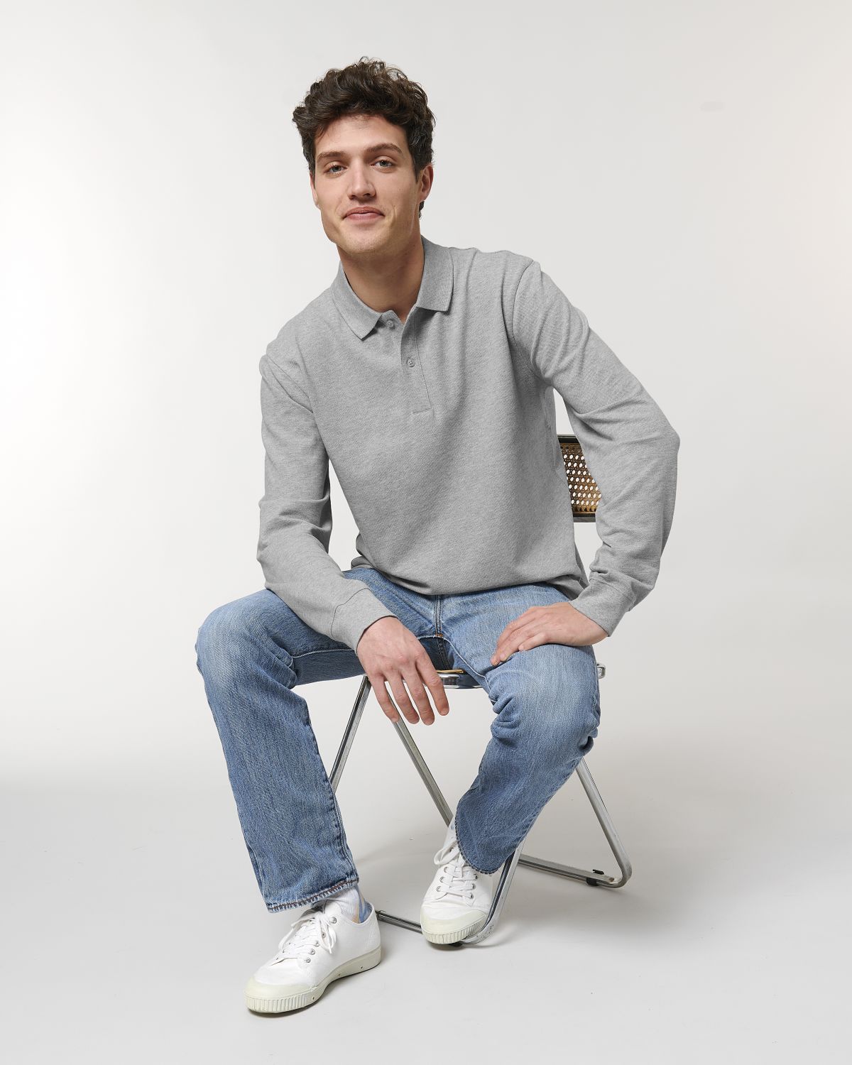 Polo manches longues unisexe personnalisable