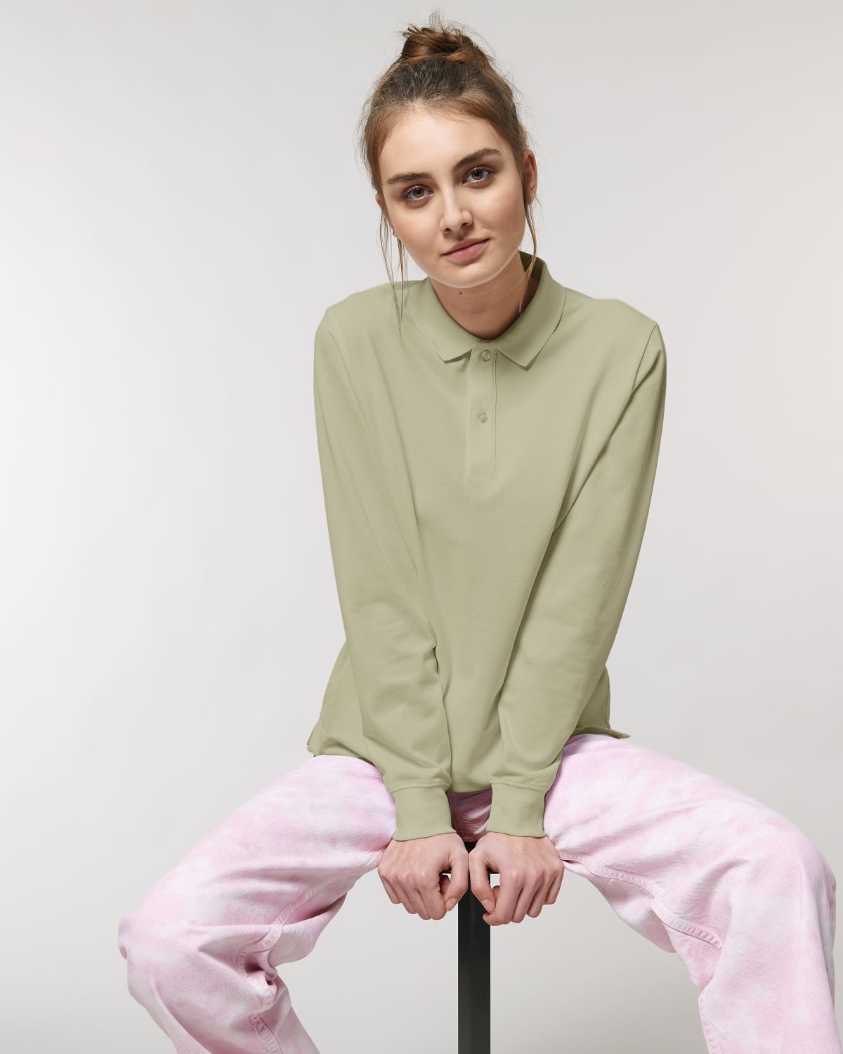 Polo manches longues unisexe personnalisable